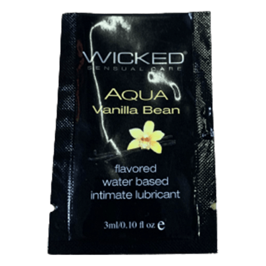 Wicked Aqua Vanilla Bean Sachet 3ml/0.10 fl oz - Lubes - The Rabbit Hole Life