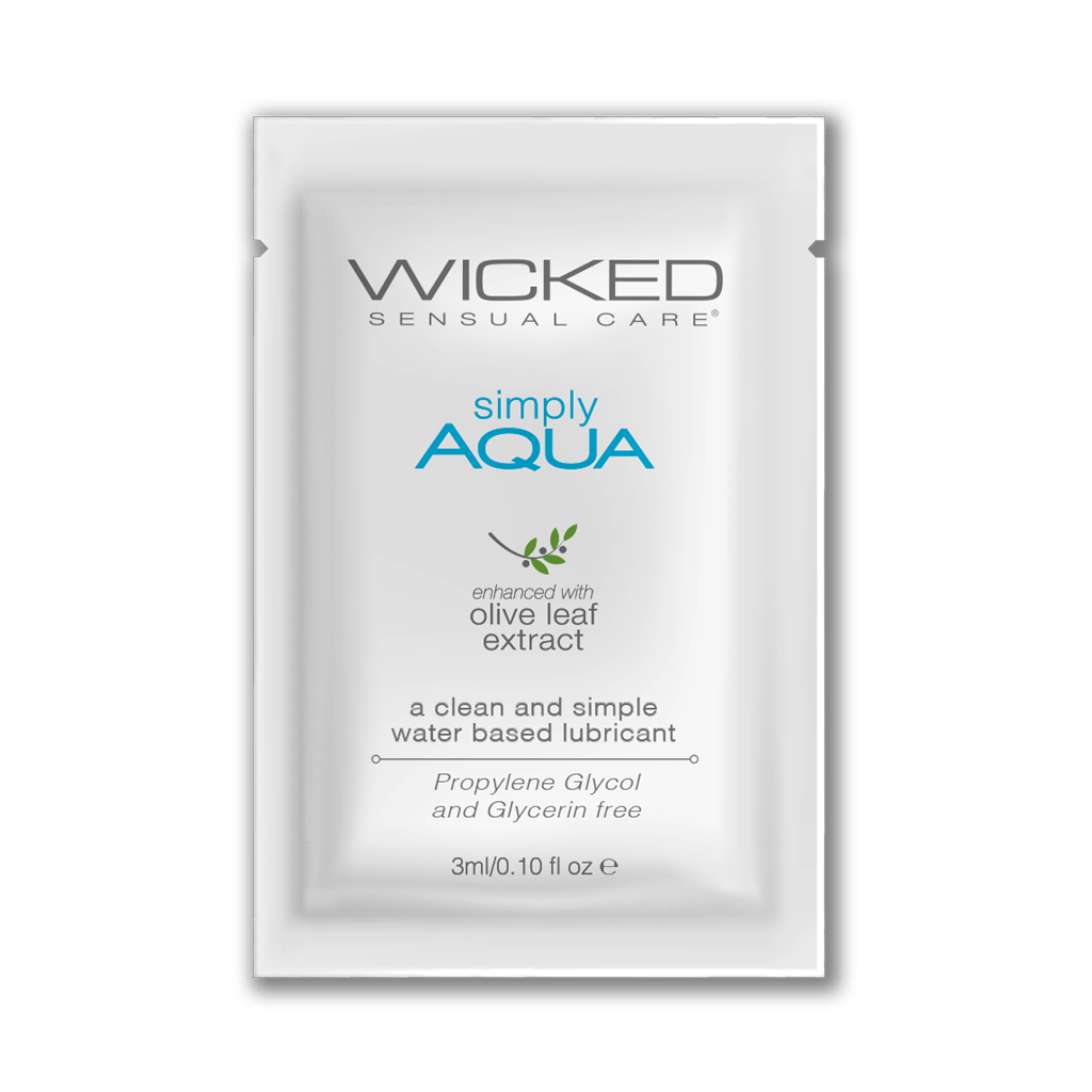 Wicked Simply Aqua Sachet 0.10 oz - Lubes - The Rabbit Hole Life