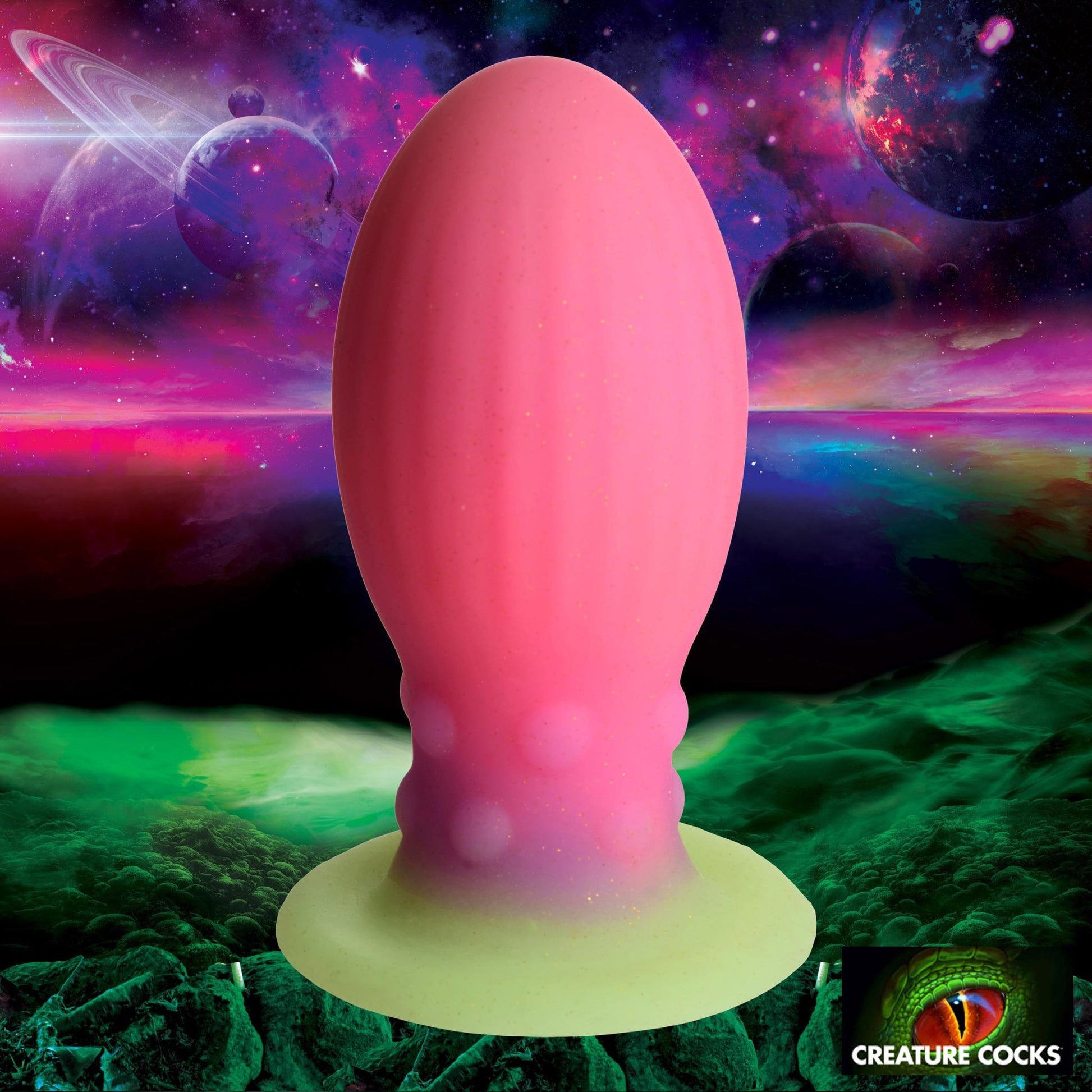 Xeno Egg Glow in the Dark Silicone Egg - XL - Dildos - The Rabbit Hole Life