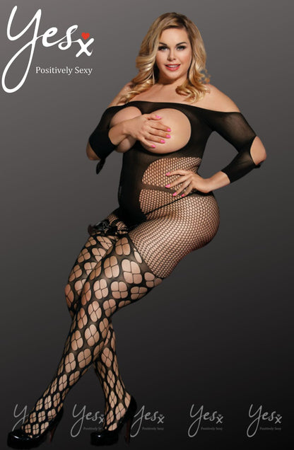 YesX YX815Q Bodystocking up to 5XL - The Rabbit Hole Life