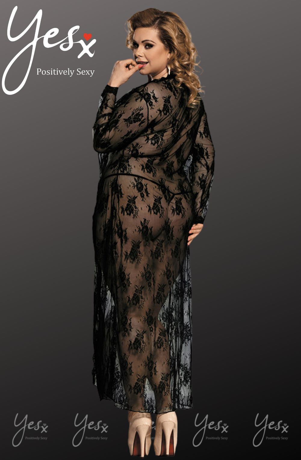 YesX YX824Q Long Black Gown - The Rabbit Hole Life