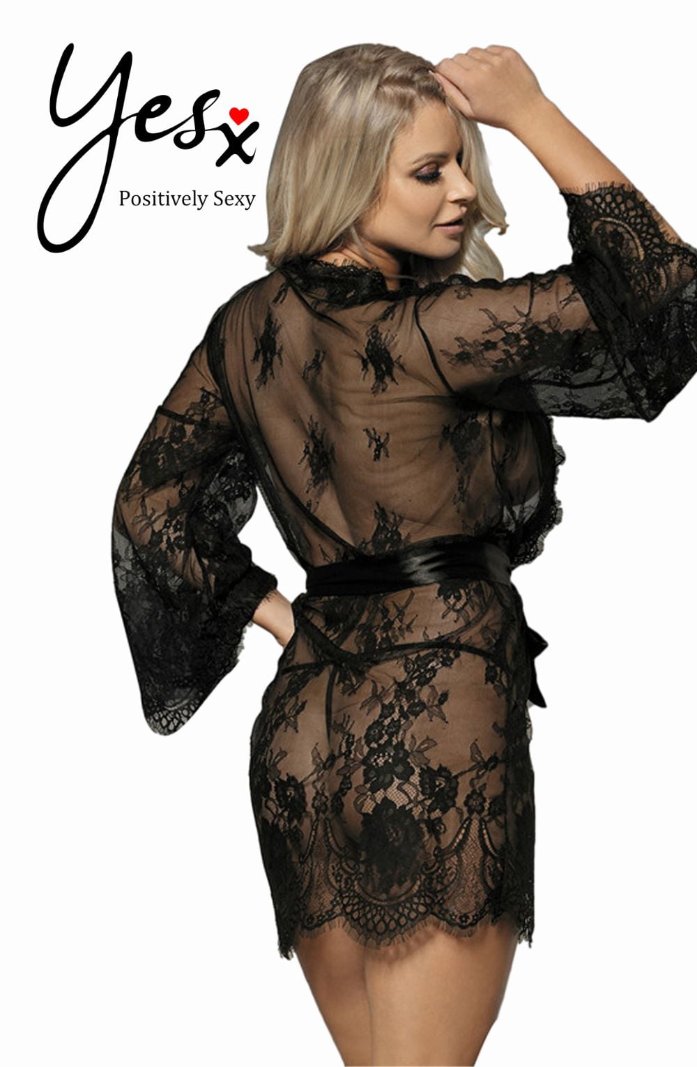 YesX YX827 Robe Set Black - The Rabbit Hole Life