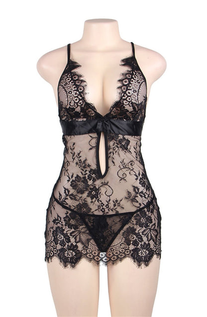 YesX YX829 Chemise Black - The Rabbit Hole Life