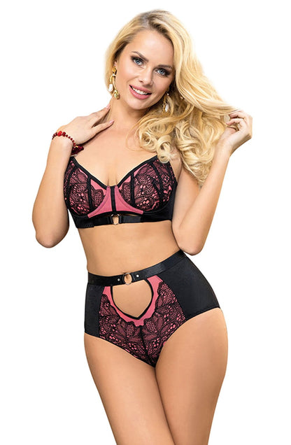 YesX YX831 Bra Set Pink - The Rabbit Hole Life