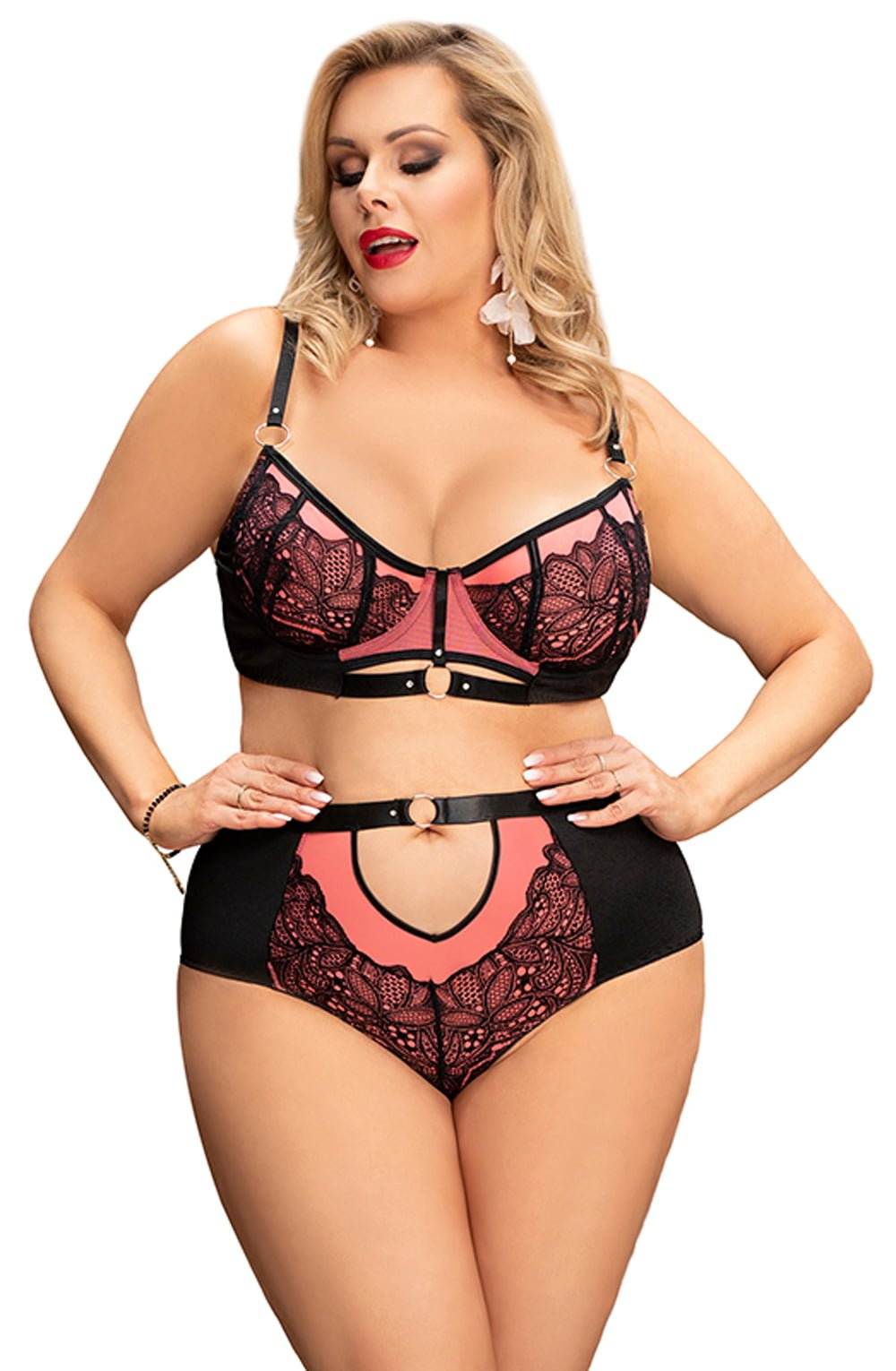 YesX YX831Q Bra Set Pink - The Rabbit Hole Life