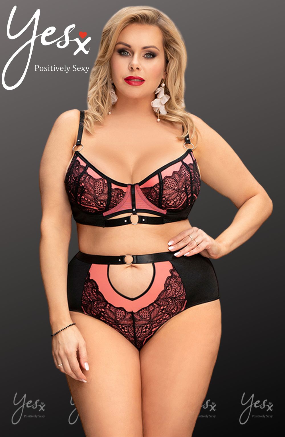 YesX YX831Q Bra Set Pink - The Rabbit Hole Life