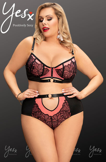 YesX YX831Q Bra Set Pink - The Rabbit Hole Life