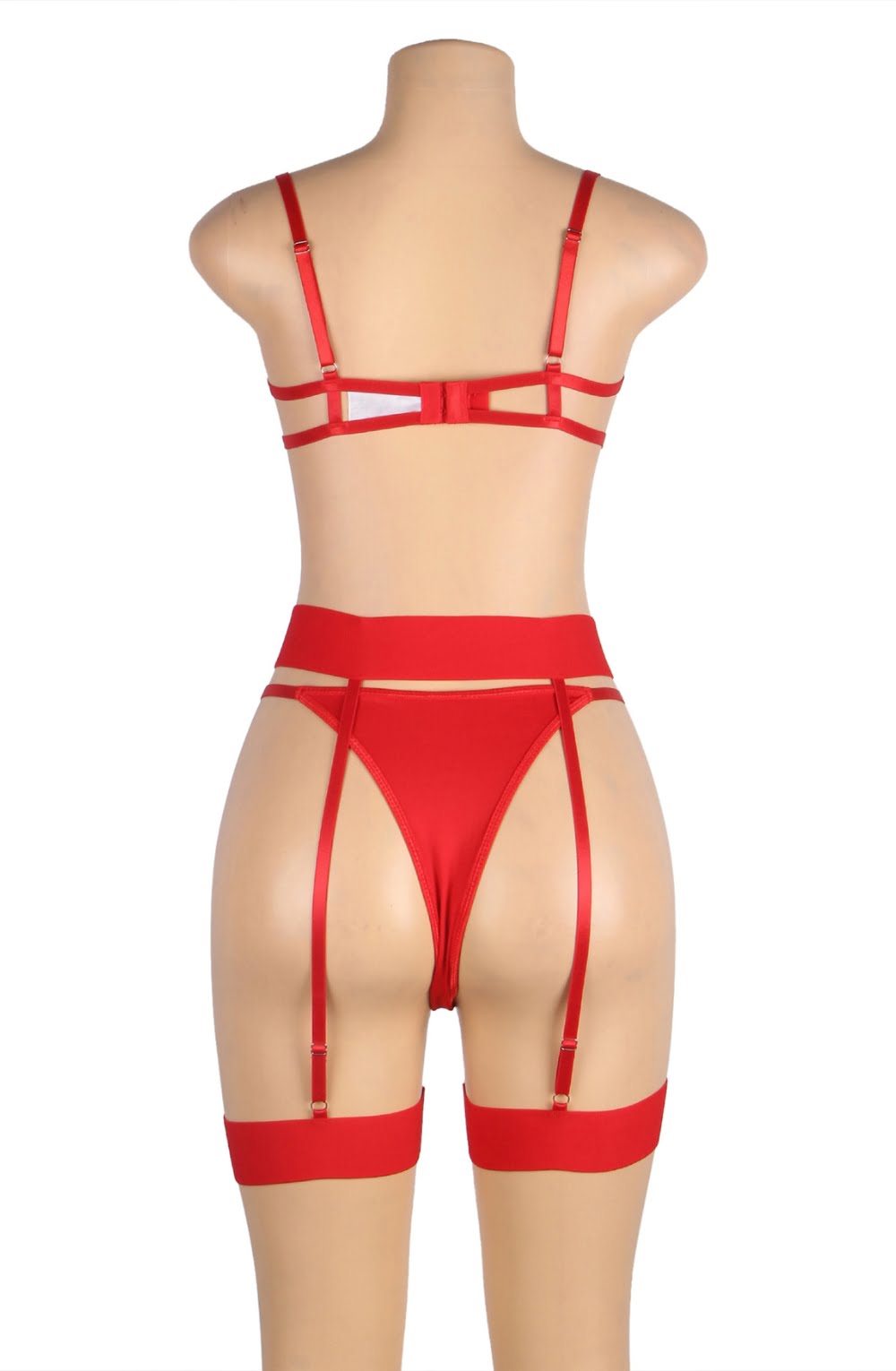 YesX YX845 Bra Set Red - The Rabbit Hole Life