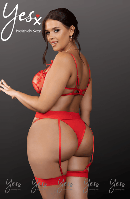 YesX YX845Q Red Bra Set - The Rabbit Hole Life