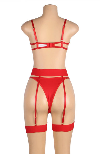 YesX YX845Q Red Bra Set - The Rabbit Hole Life