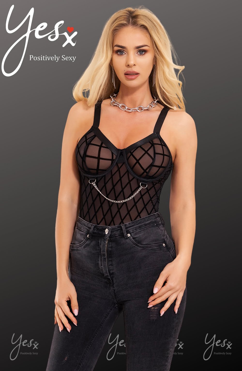 YesX YX846 Black Bodysuit - The Rabbit Hole Life