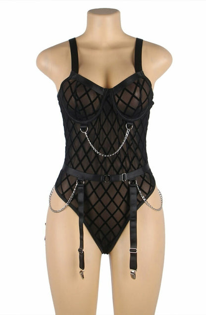 YesX YX846 Black Bodysuit - The Rabbit Hole Life