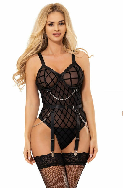 YesX YX846 Black Bodysuit - The Rabbit Hole Life