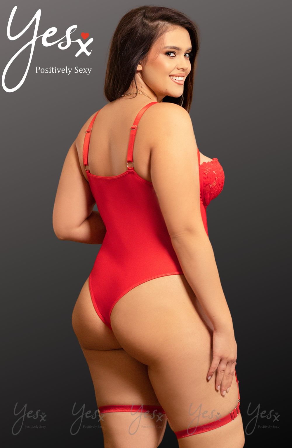 YesX YX858Q Red Bodysuit - The Rabbit Hole Life