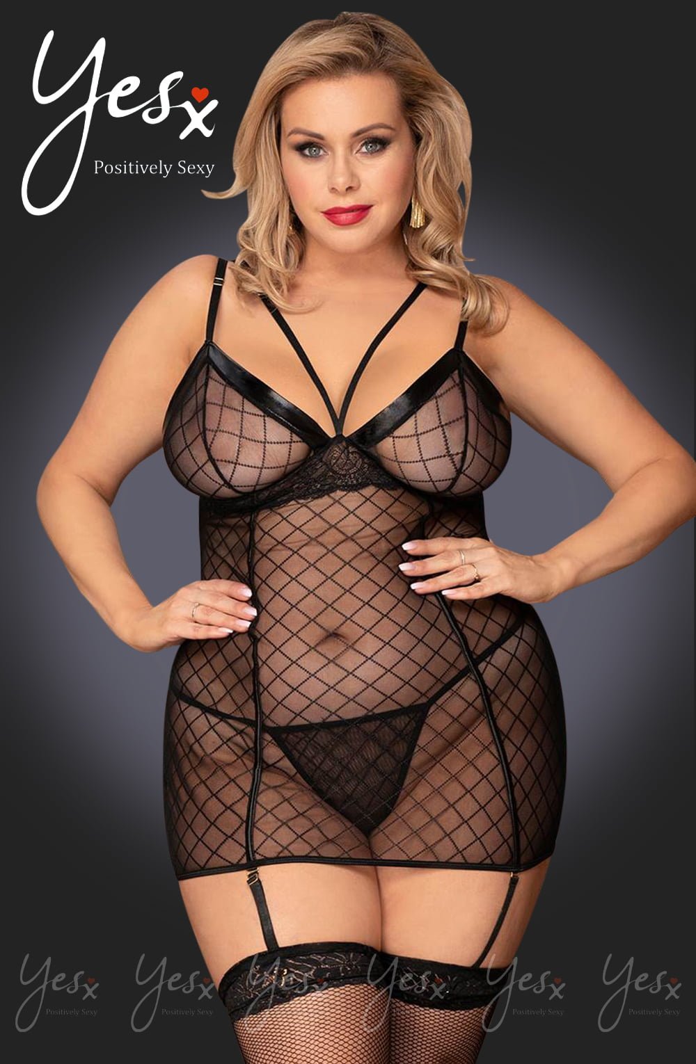 YesX YX954Q Black Chemise - The Rabbit Hole Life