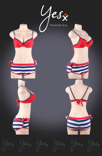 YesX YX964 Bikini 3 Piece Set Red - The Rabbit Hole Life