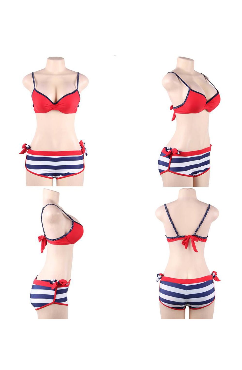 YesX YX964 Bikini 3 Piece Set Red - The Rabbit Hole Life