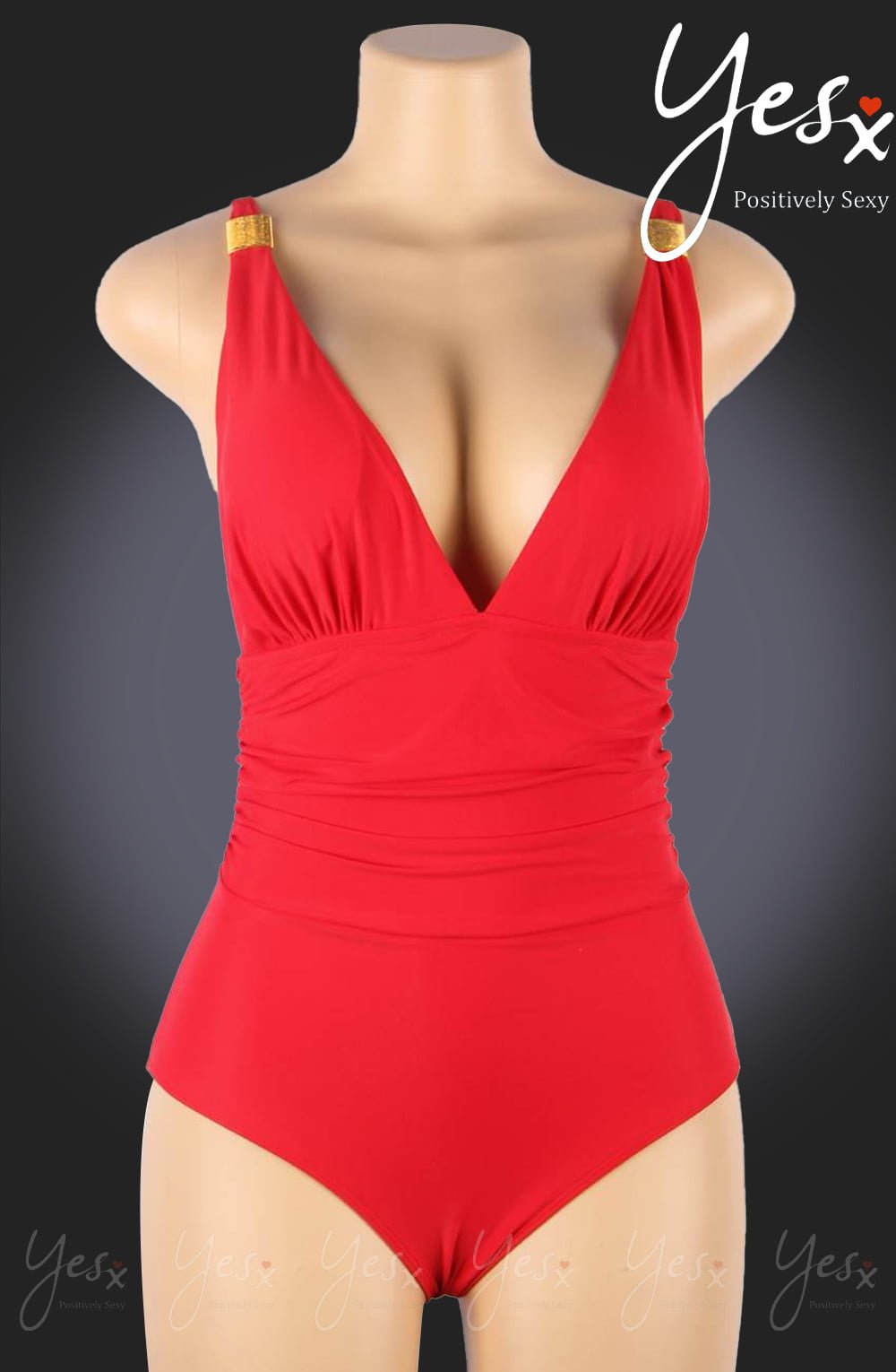 YesX YX967 One Piece Swimsuit Red - The Rabbit Hole Life