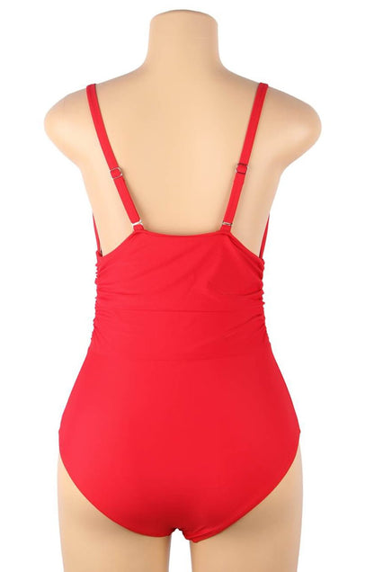 YesX YX967 One Piece Swimsuit Red - The Rabbit Hole Life