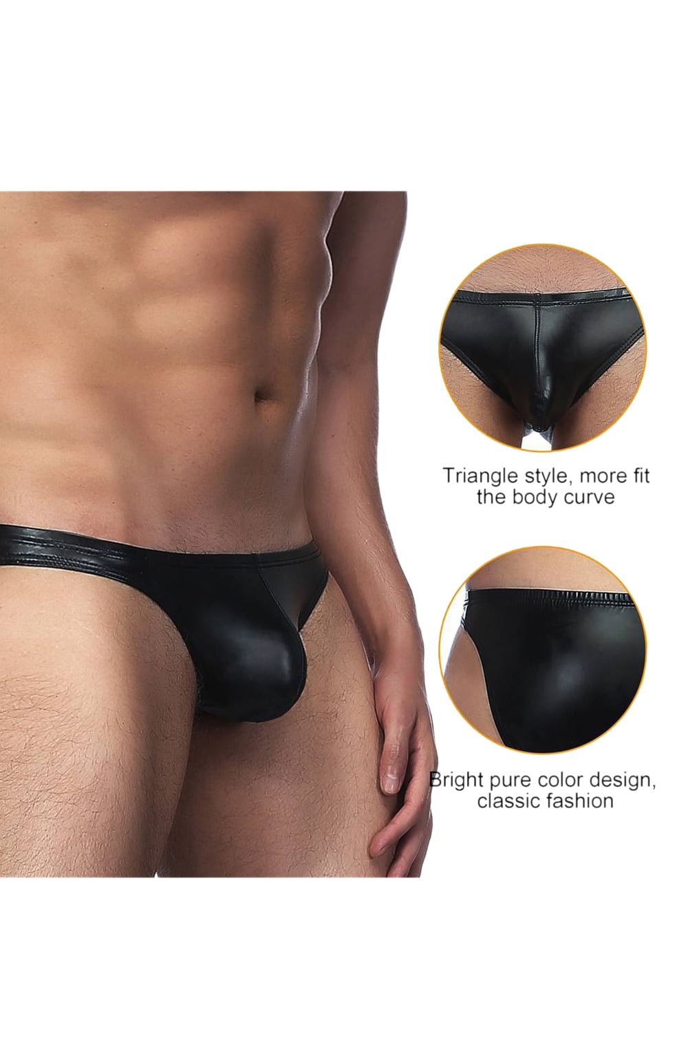 YesX YX969 Men's Brief Black - The Rabbit Hole Life