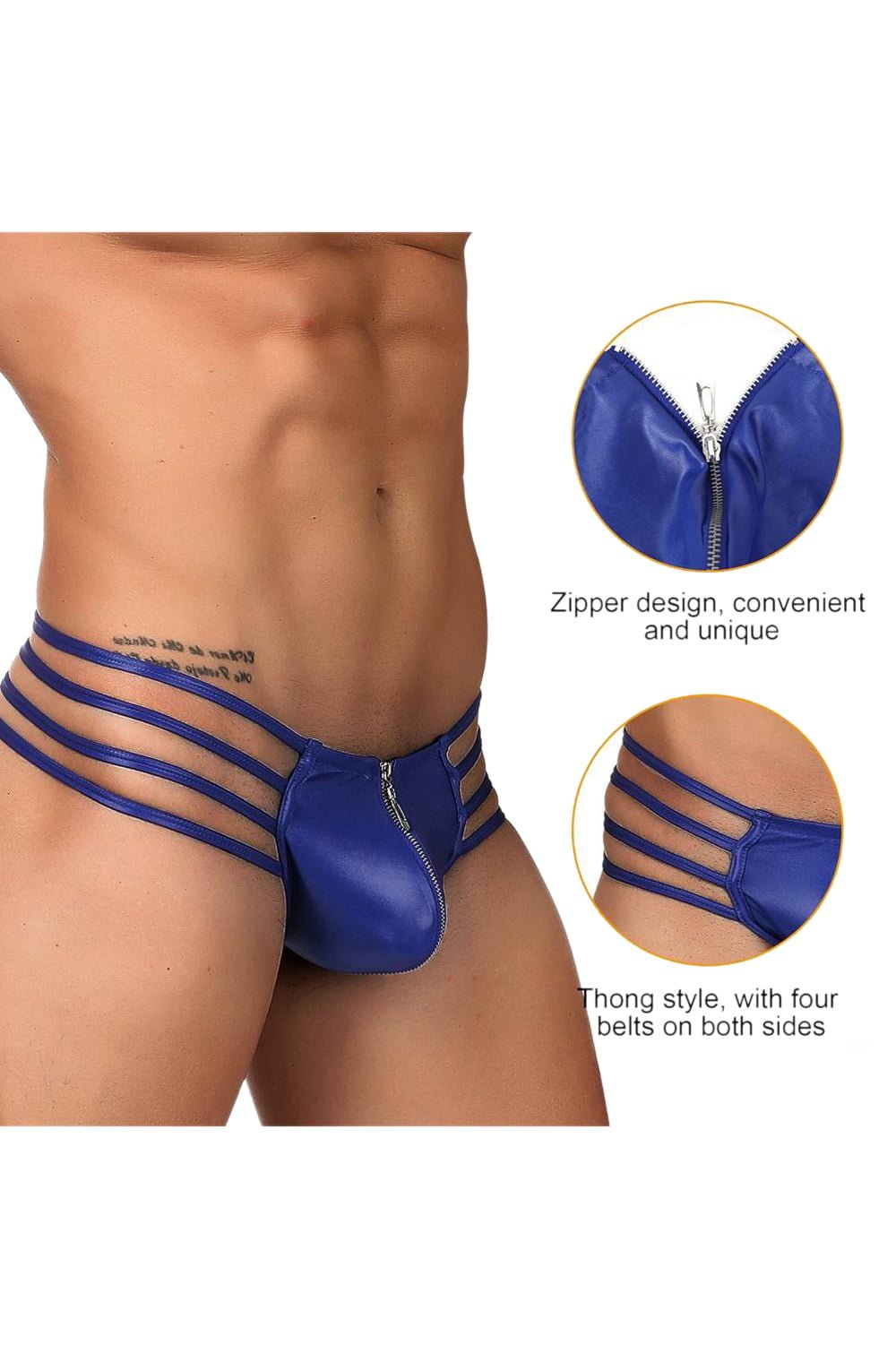 YesX YX972 Men's Thong Blue - The Rabbit Hole Life