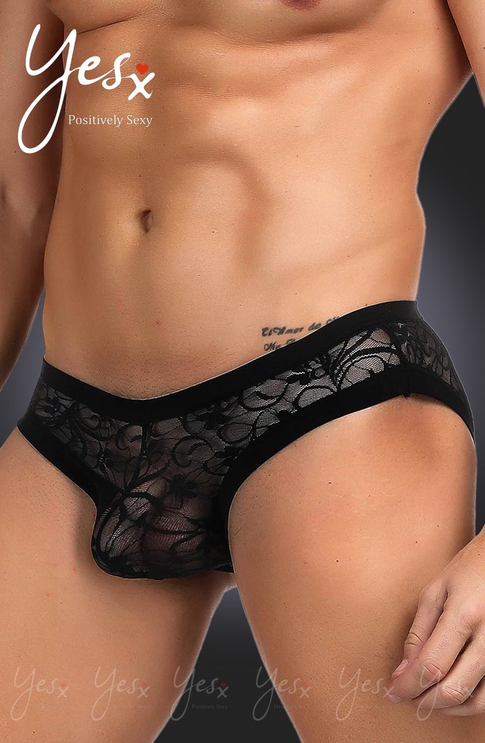 YesX YX973 Mens Brief Black - The Rabbit Hole Life