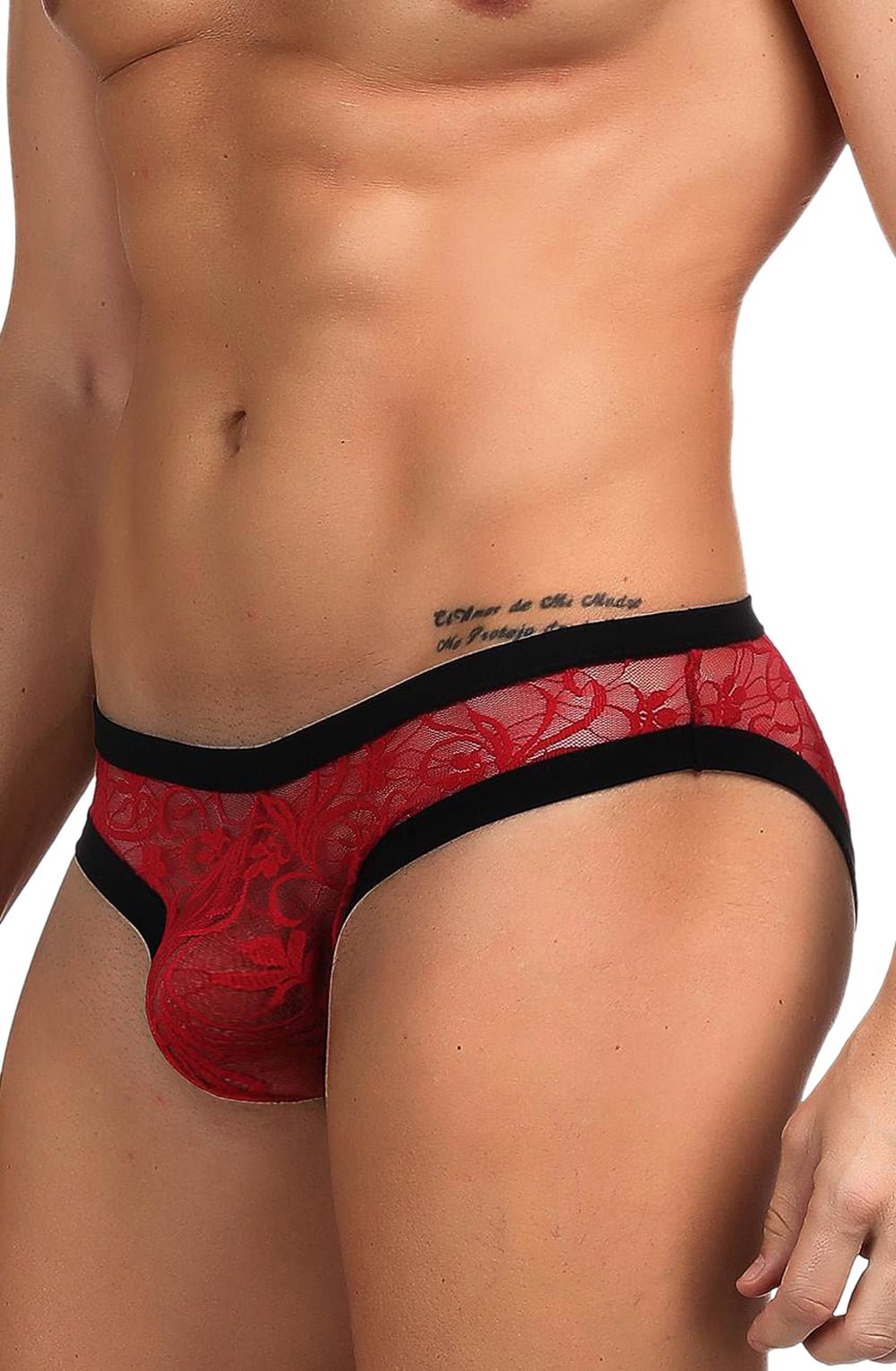 YesX YX974 Men's Brief Red/Black - The Rabbit Hole Life