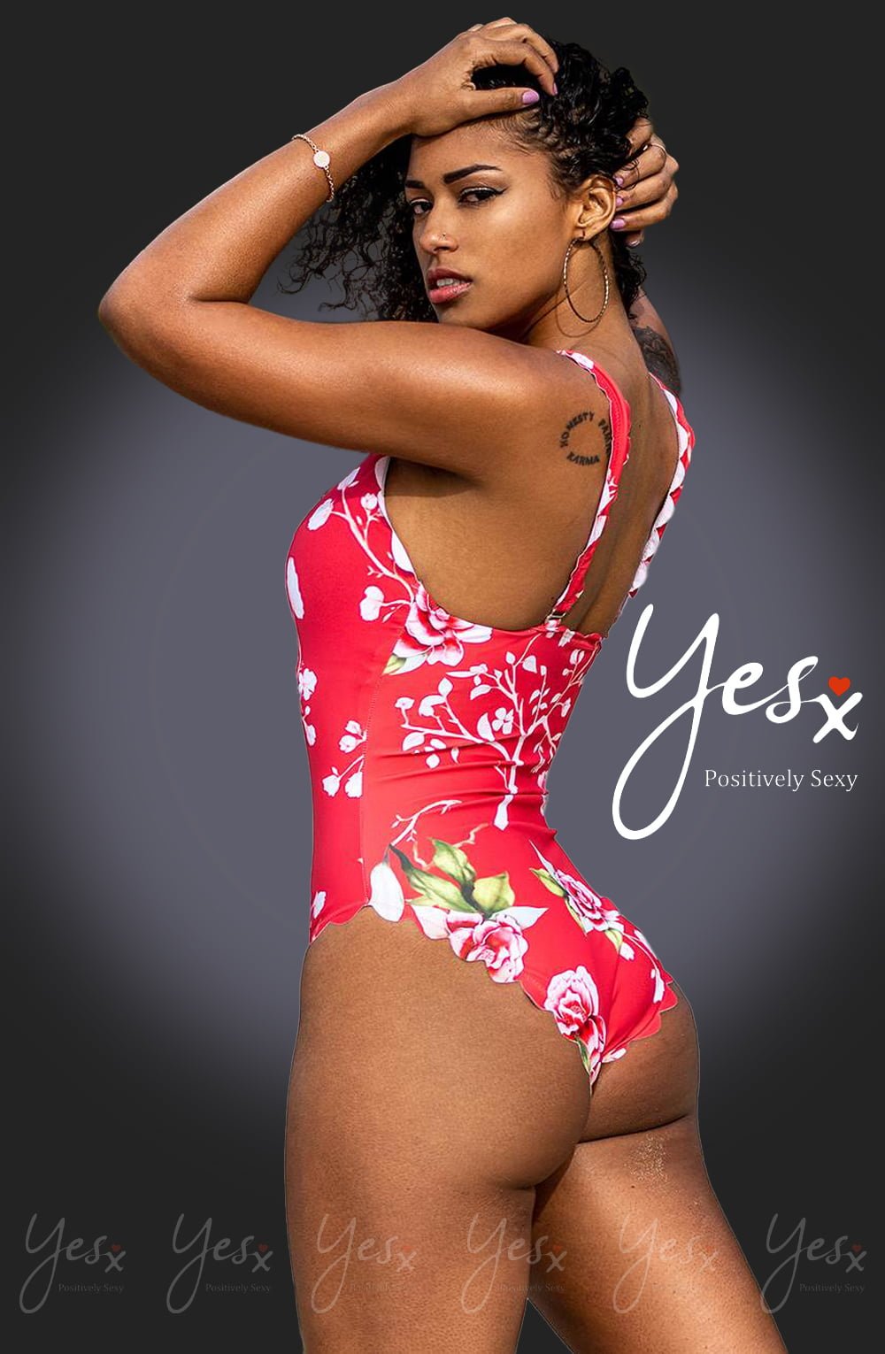 YesX YX978 One Piece Swimsuit Pink - The Rabbit Hole Life