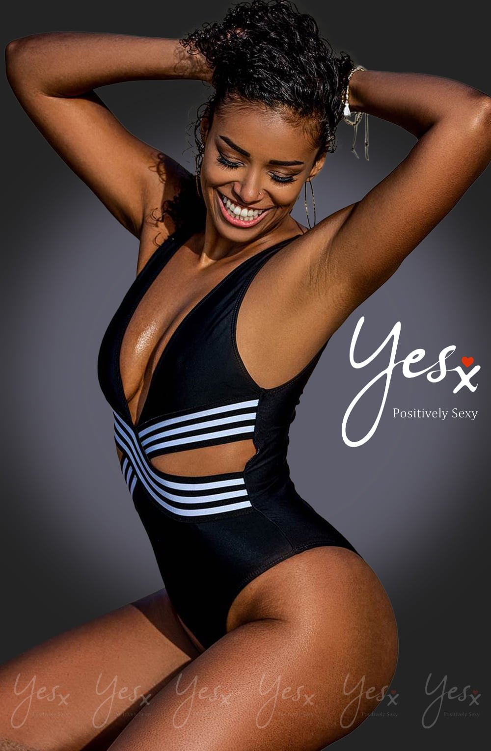 YesX YX980 One Piece Swimsuit Black - The Rabbit Hole Life