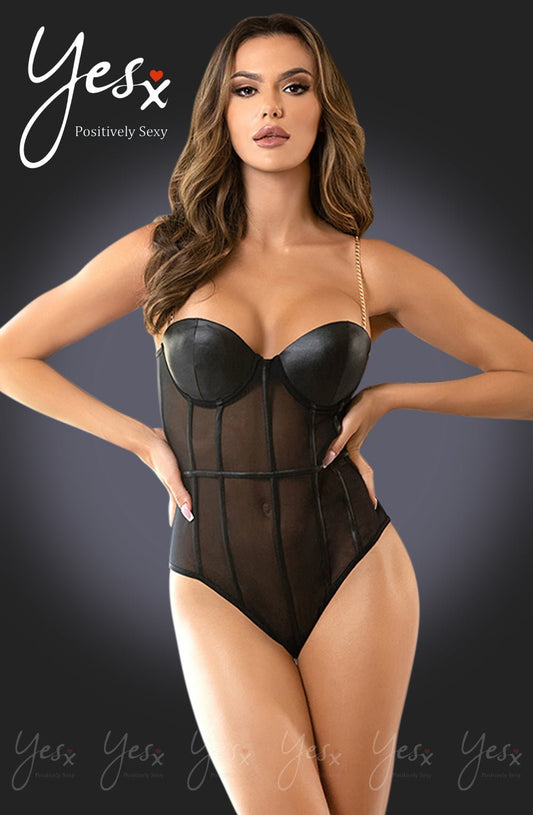 YesX YX988 Bodysuit Black - The Rabbit Hole Life