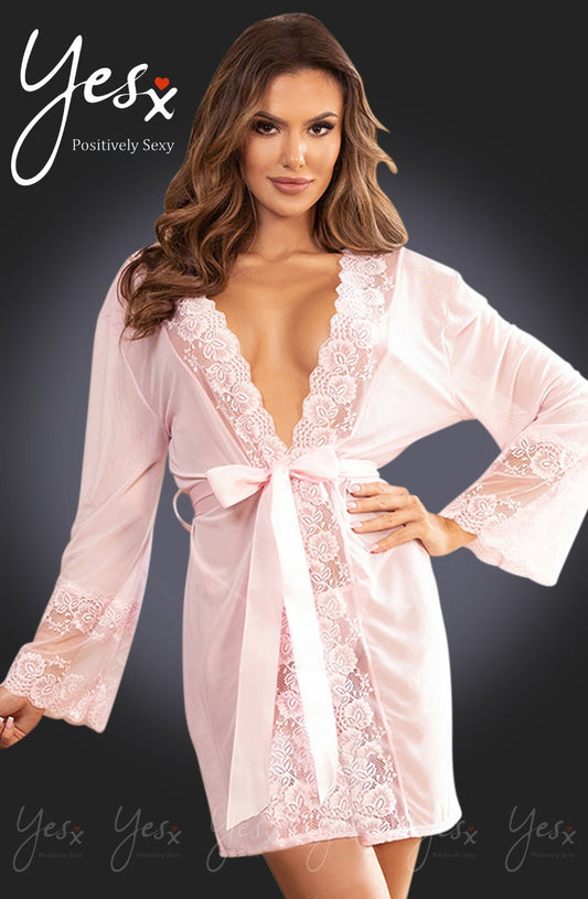 YesX YX990 Dressing Gown Pink - The Rabbit Hole Life