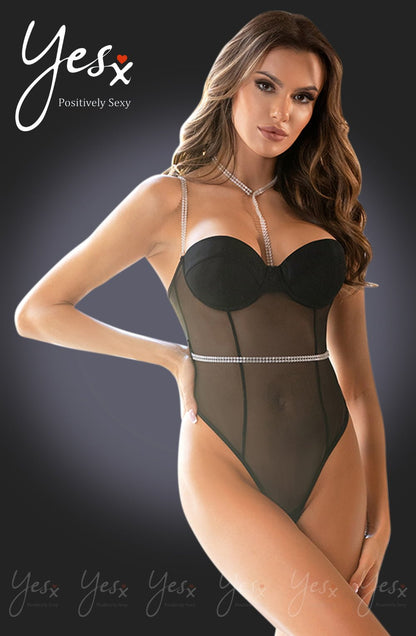 YesX YX992 Bodysuit Black - The Rabbit Hole Life