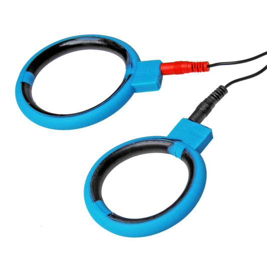 Zeus Bi-Polar Silicone Cock Ring Set - Electro - The Rabbit Hole Life