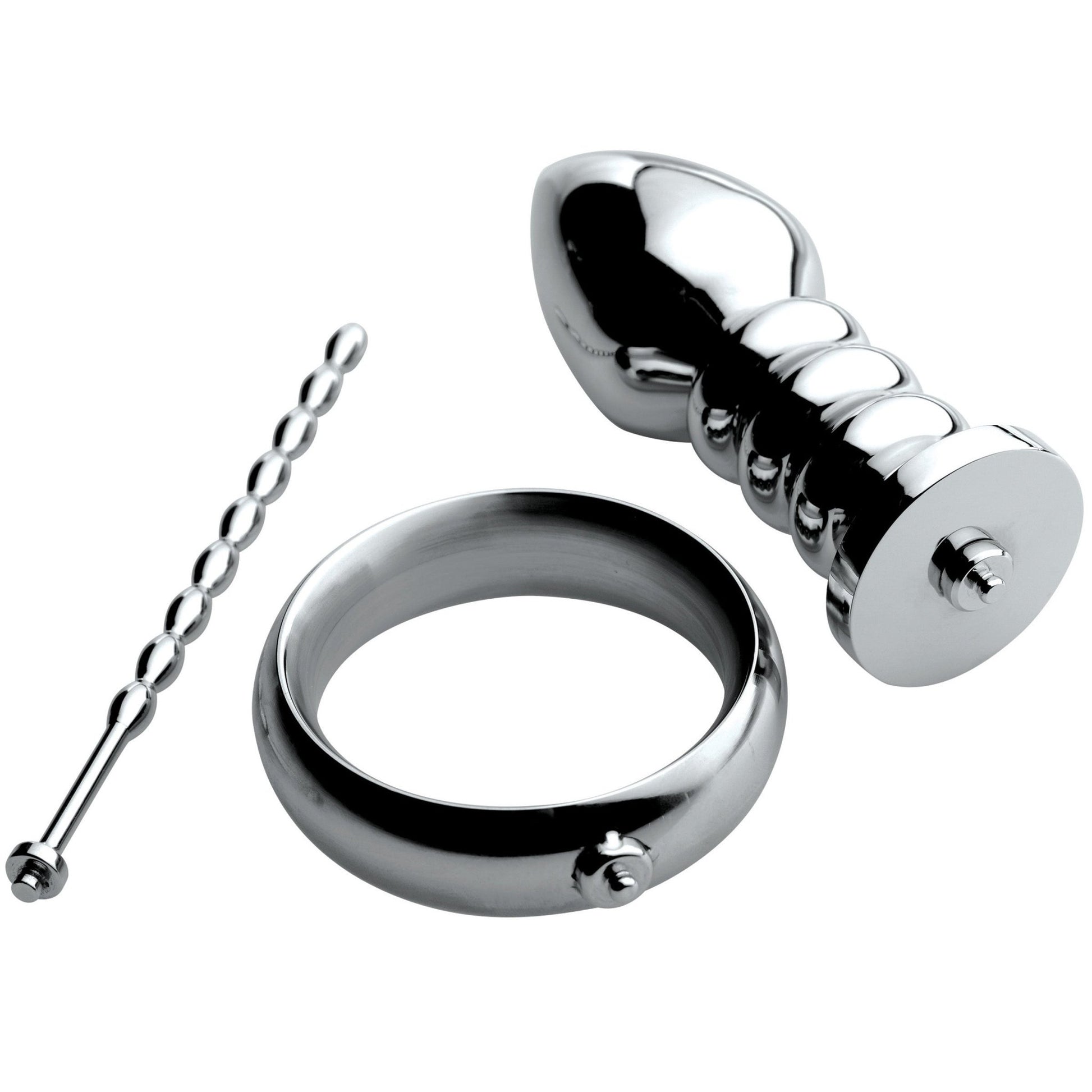 Zeus Deluxe Series Voltaic For Him Stainless Steel Male E-stim Kit - Zeus - The Rabbit Hole Life