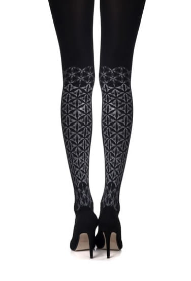 Zohara Frozen Shapes" Print Tights" - The Rabbit Hole Life