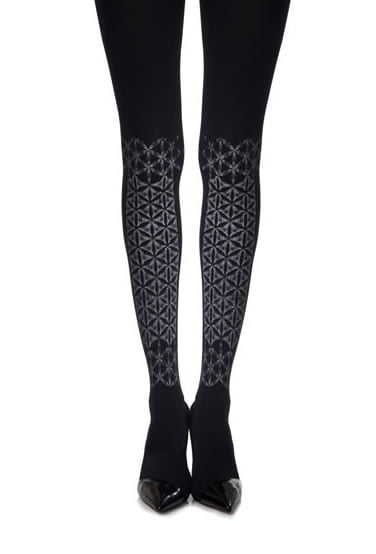 Zohara Frozen Shapes" Print Tights" - The Rabbit Hole Life