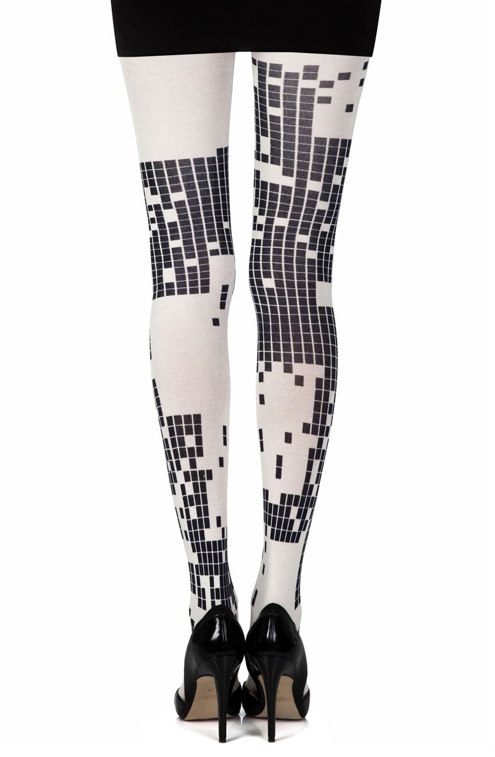 Zohara "Game Boy" Cream Print Tights - The Rabbit Hole Life