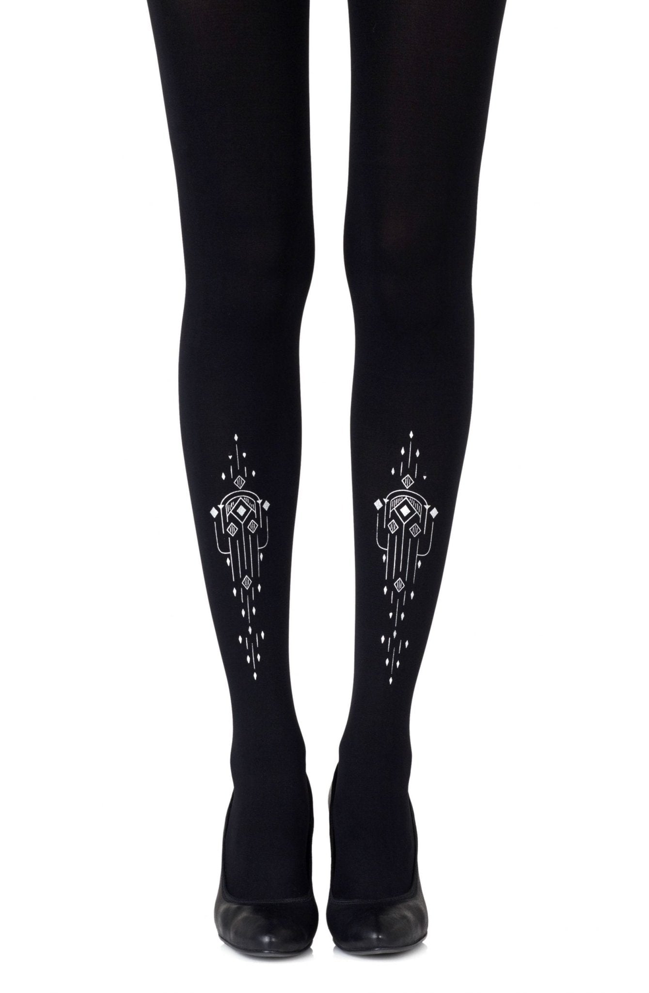 Zohara "Great Gatsby" Black Tights - The Rabbit Hole Life