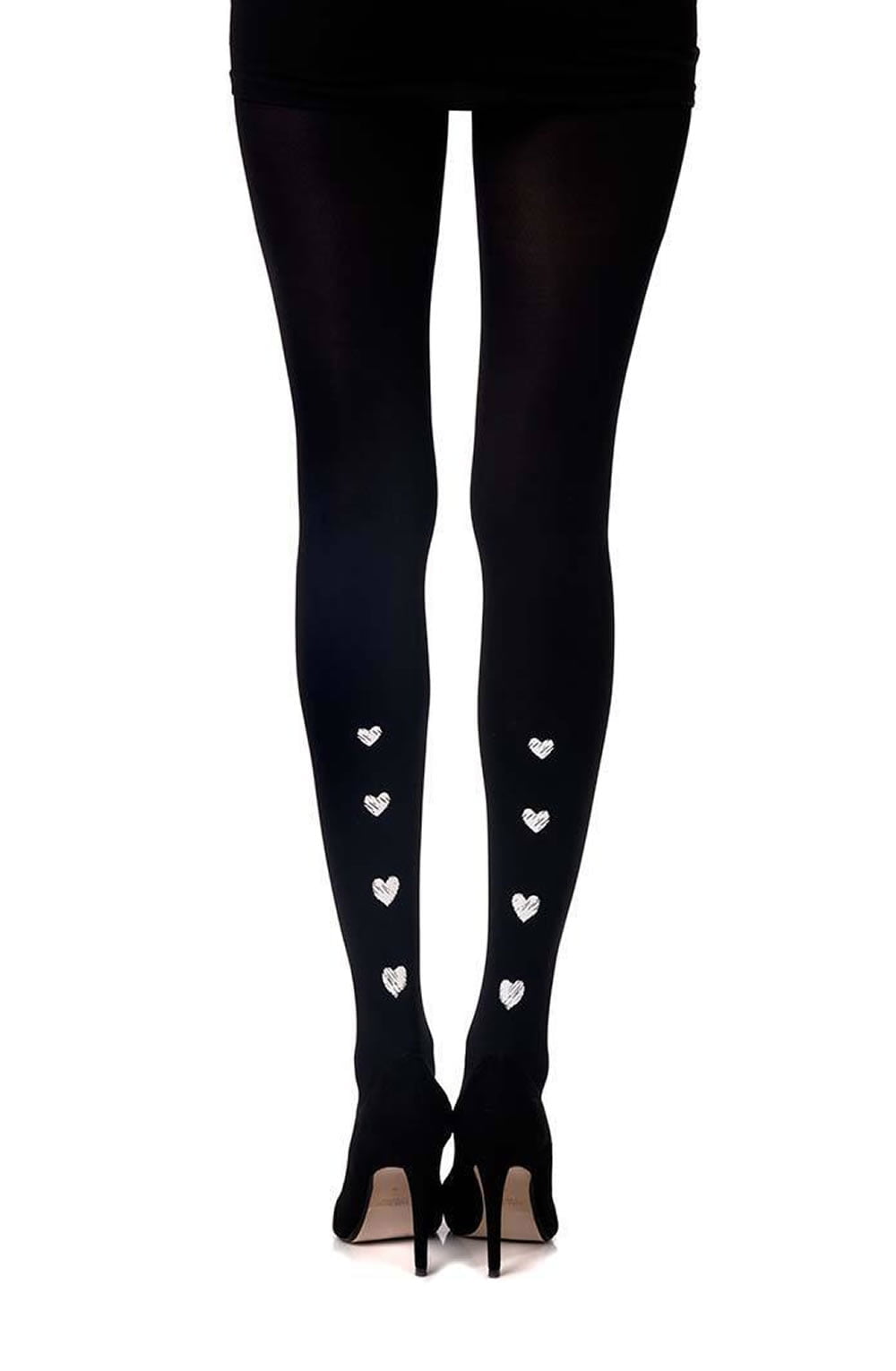 Zohara Love Me Tender" Black Print Tights" - The Rabbit Hole Life