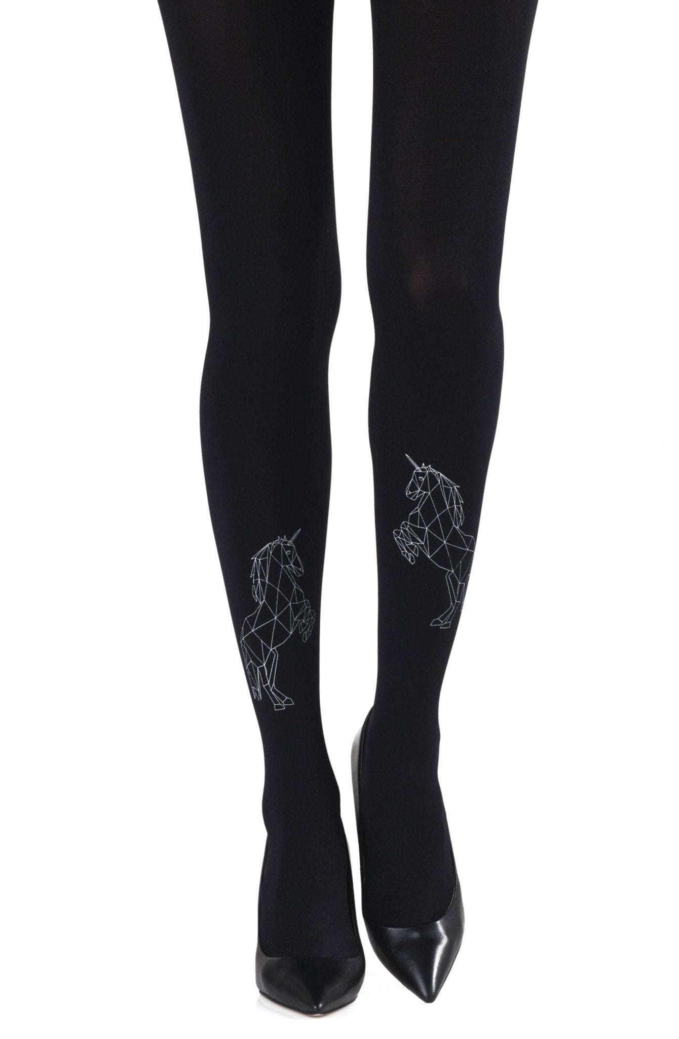 Zohara "Magic Dance" Grey Print Tights - The Rabbit Hole Life