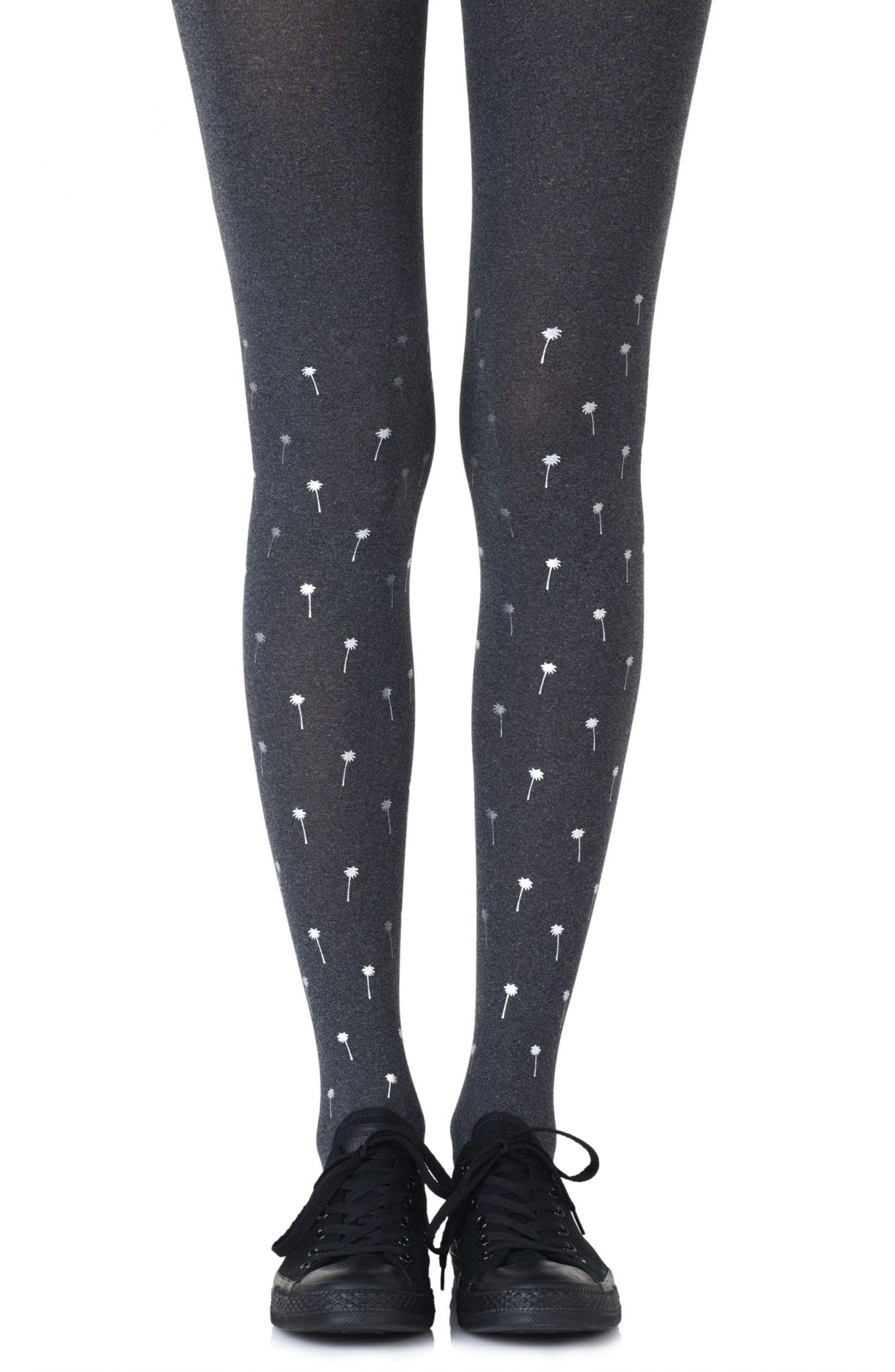 Zohara "Palm Beach" Heather Grey Tights - The Rabbit Hole Life