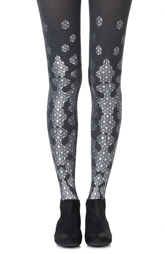 Zohara "Queen Bee" Silver Tights - The Rabbit Hole Life