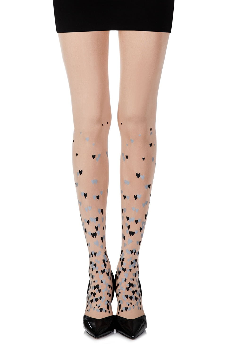 Zohara "Queen Of Hearts" Powder Print Tights - The Rabbit Hole Life