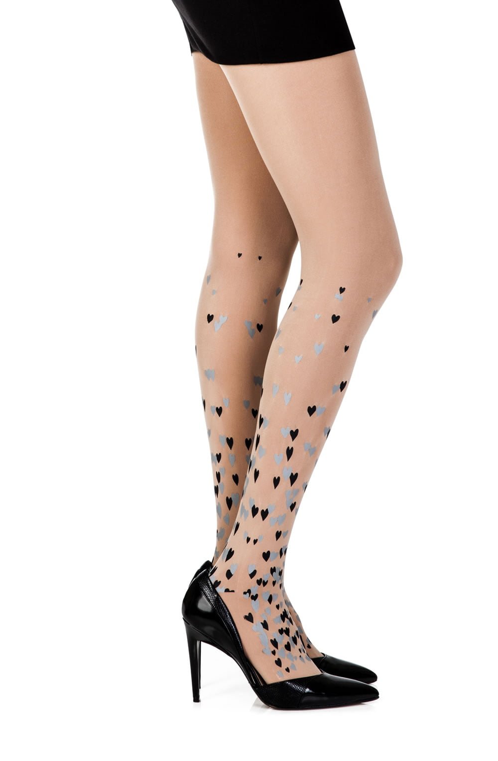 Zohara "Queen Of Hearts" Powder Print Tights - The Rabbit Hole Life