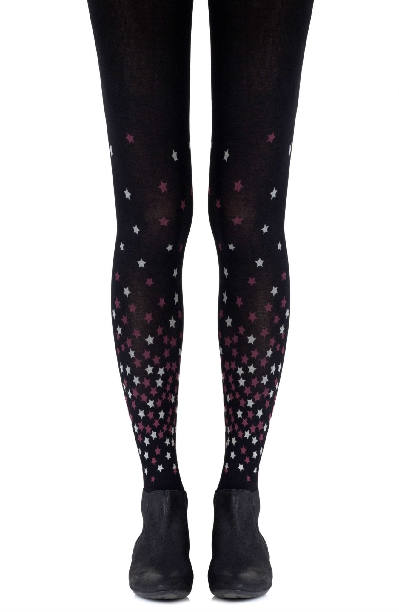 Zohara "Rise And Shine" Burgundy Tights - The Rabbit Hole Life