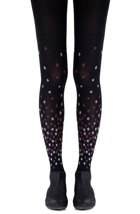 Zohara "Rise And Shine" Burgundy Tights - The Rabbit Hole Life