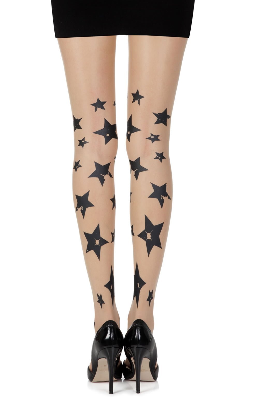 Zohara "Shooting Stars" Skin Sheer Print Tights - The Rabbit Hole Life