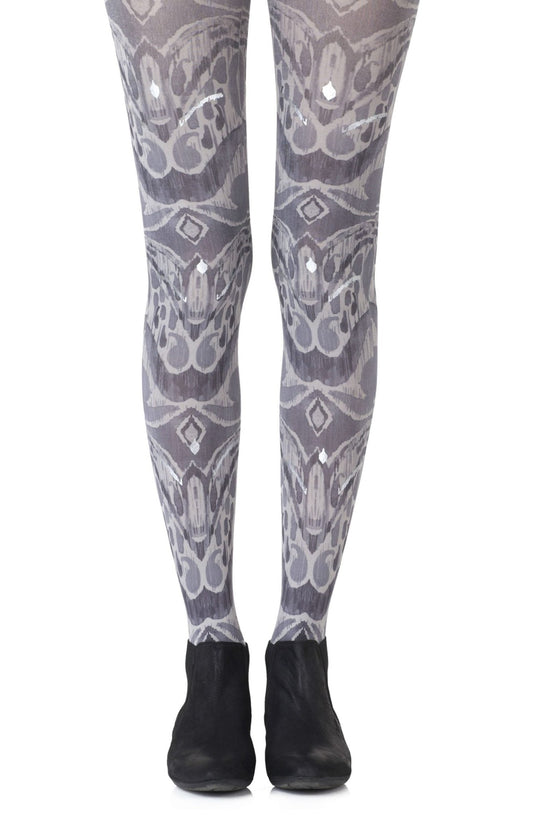 Zohara "Silver Haze" Grey Tights - The Rabbit Hole Life