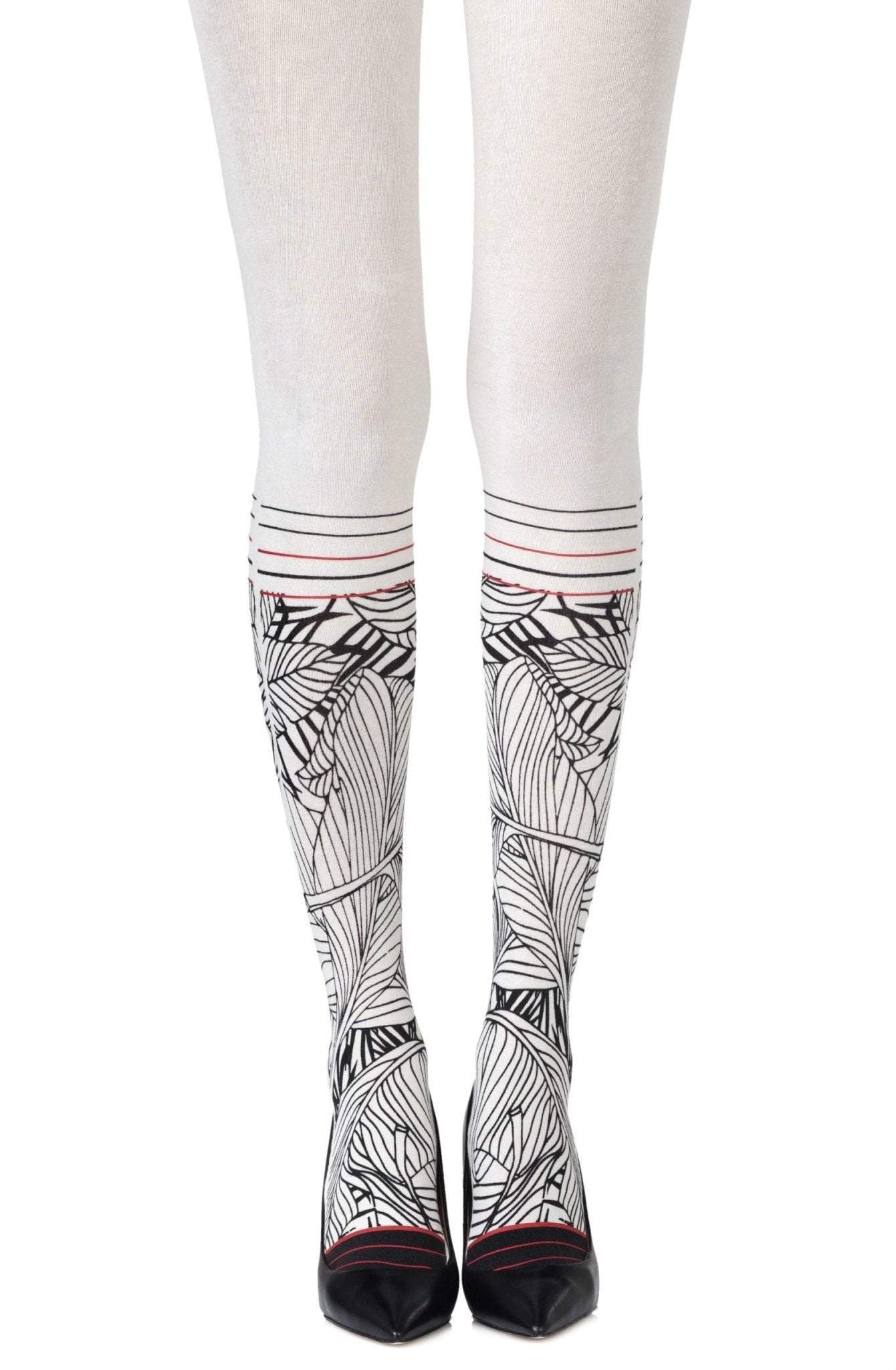 Zohara "Waikiki Nights" Cream Tights - The Rabbit Hole Life