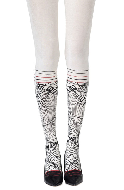 Zohara "Waikiki Nights" Cream Tights - The Rabbit Hole Life